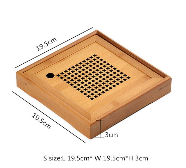 Traditional Bamboo Puer Tea Tray