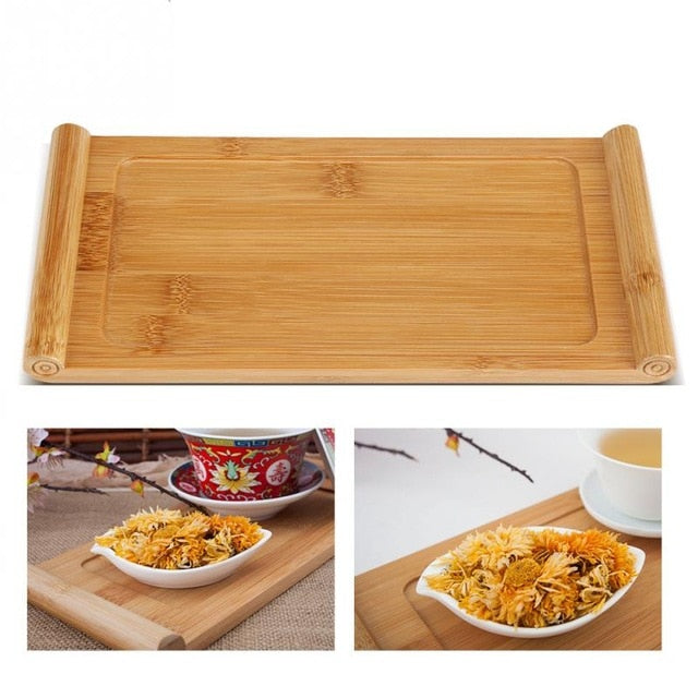 Elegant Chinese Style Bamboo Tea Tray