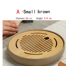 Load image into Gallery viewer, Ceramics Bamboo Tea Tray Board Table Chinese