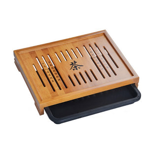 3 Kung Fu Bamboo Tea Tray