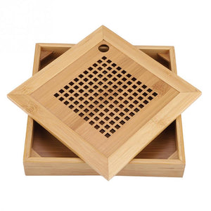 Mini Square Bamboo Tea Tray